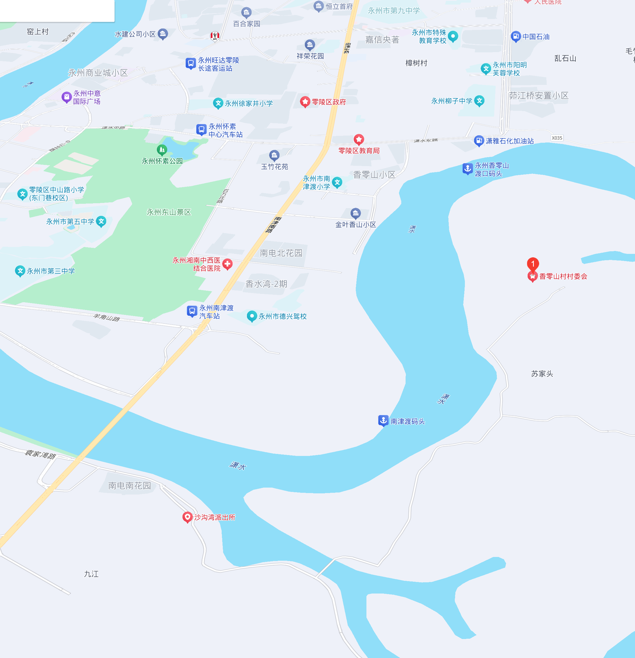 香零山村活动场地地图